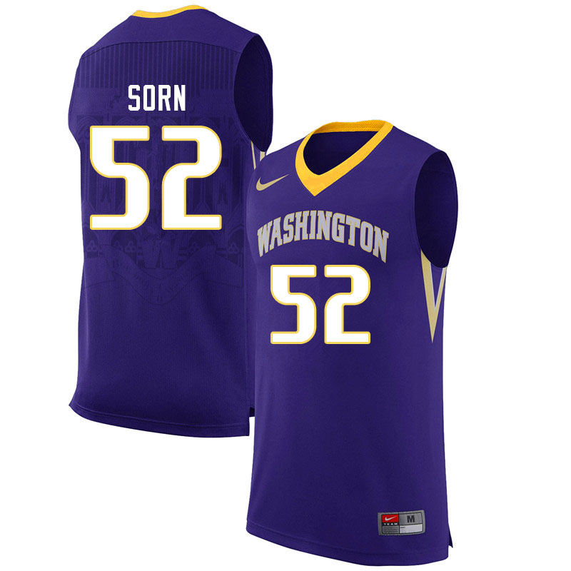 Men #52 Riley Sorn Washington Huskies College Basketball Jerseys Sale-Purple - Click Image to Close